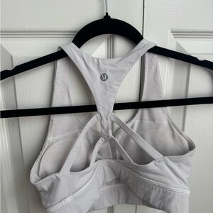 lululemon athletica White Cross-Back Sports Bra